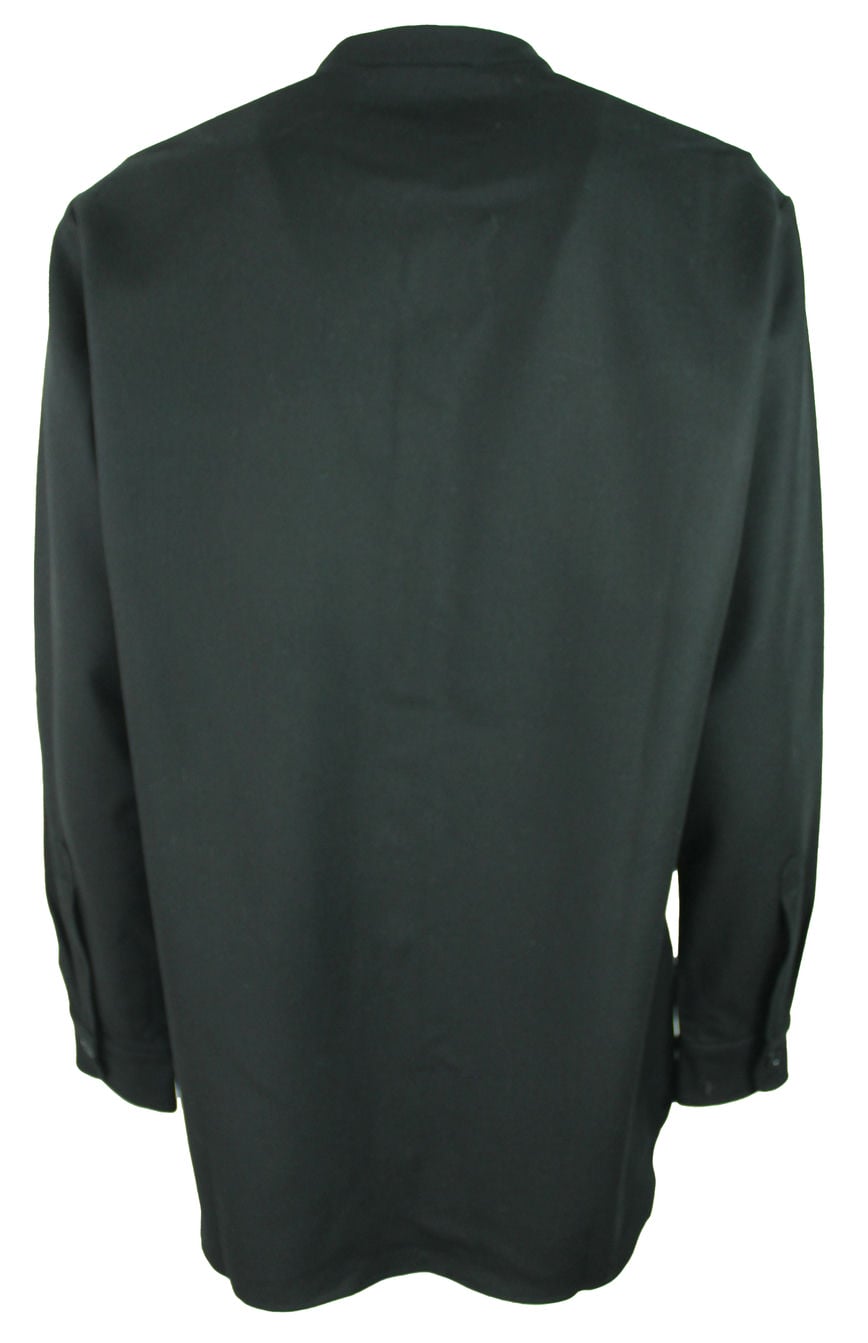 Sabato Russo camicia in lino collo coreano